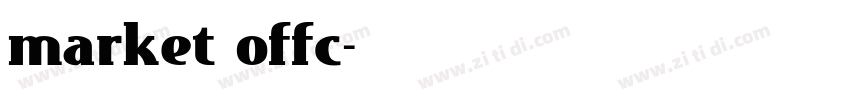 market offc字体转换